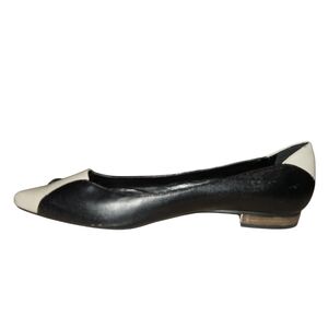 Charles & Keith Black & White flats